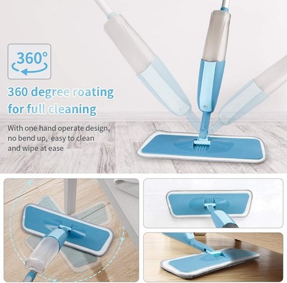 Spray Mops Wet Mops for Floor Cleaning - Microfiber Dry Dust Mops